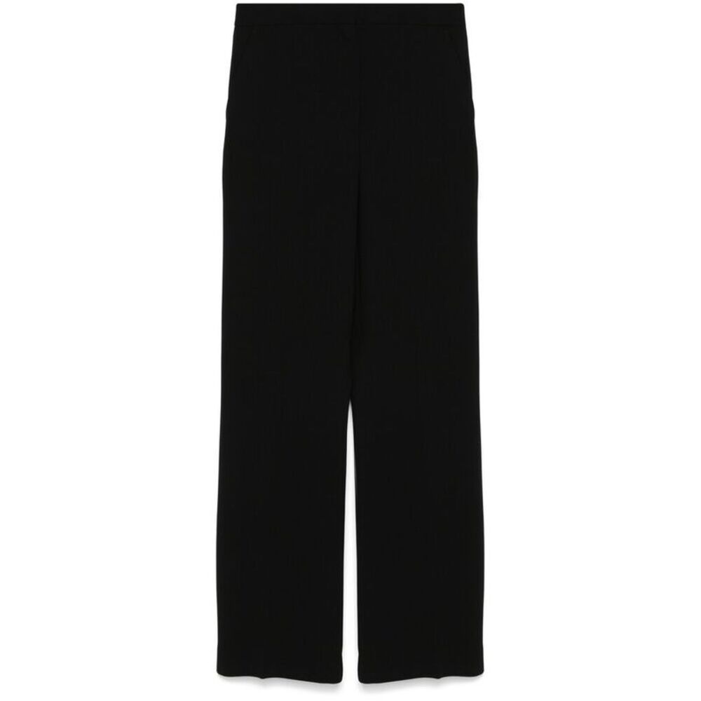 Mark Kenly Domino Tan Black Trousers - Straight Trousers Women